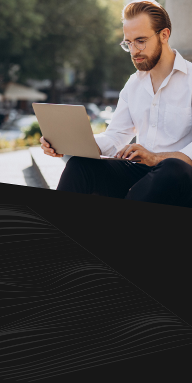 Woman using laptop